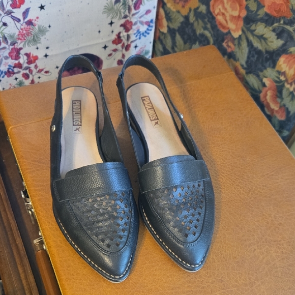 PIKOLINOS Shoes - PIKOLINOS Black Perforated Women's Flats